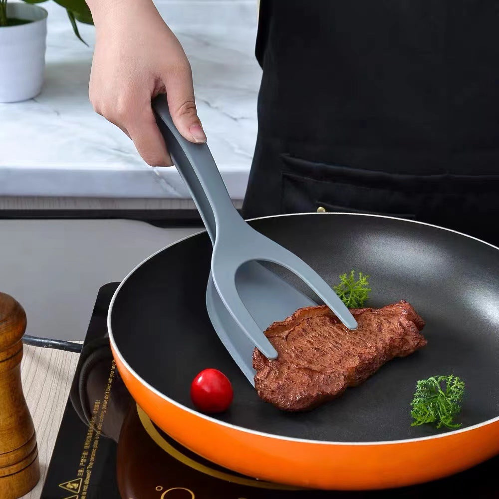 Pince Spatule 2-en-1 Grip & Flip | Polyvalente Antiadhésive