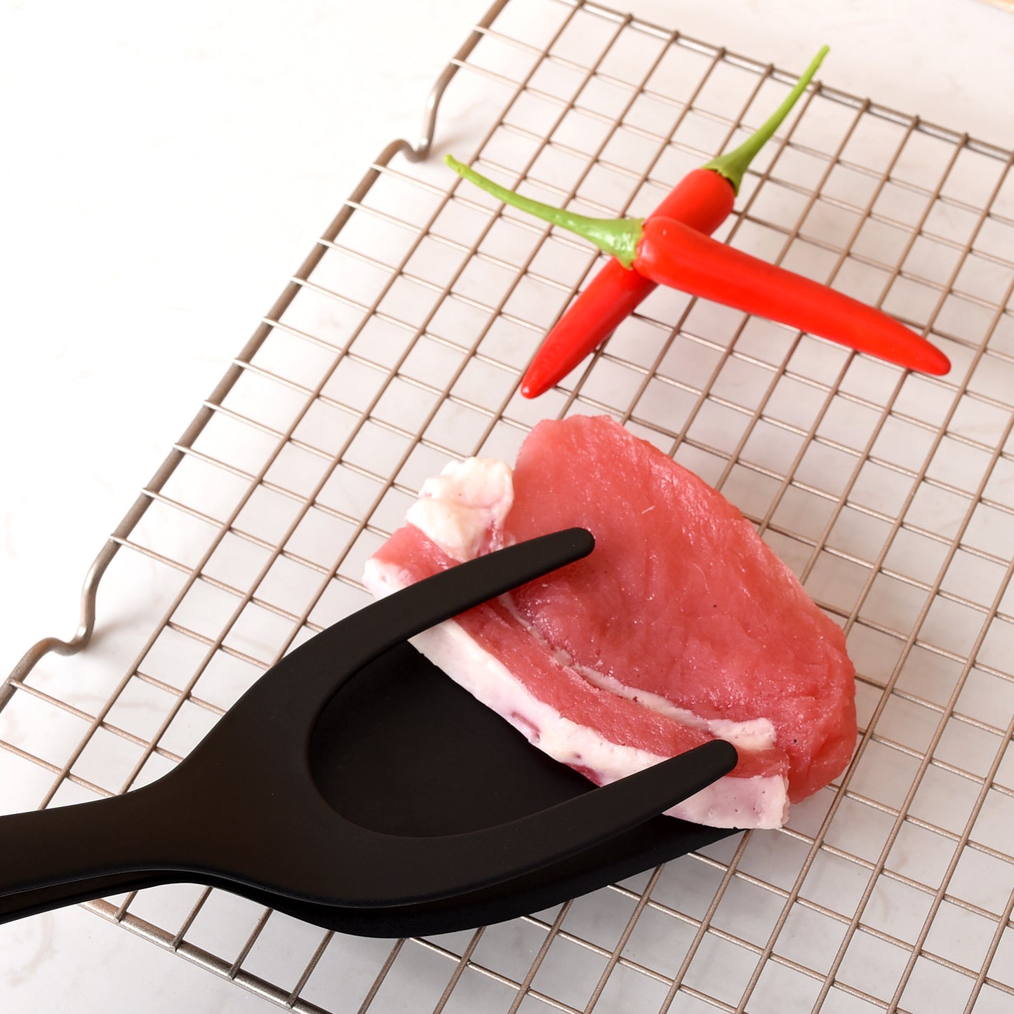 Pince Spatule 2-en-1 Grip & Flip | Polyvalente Antiadhésive