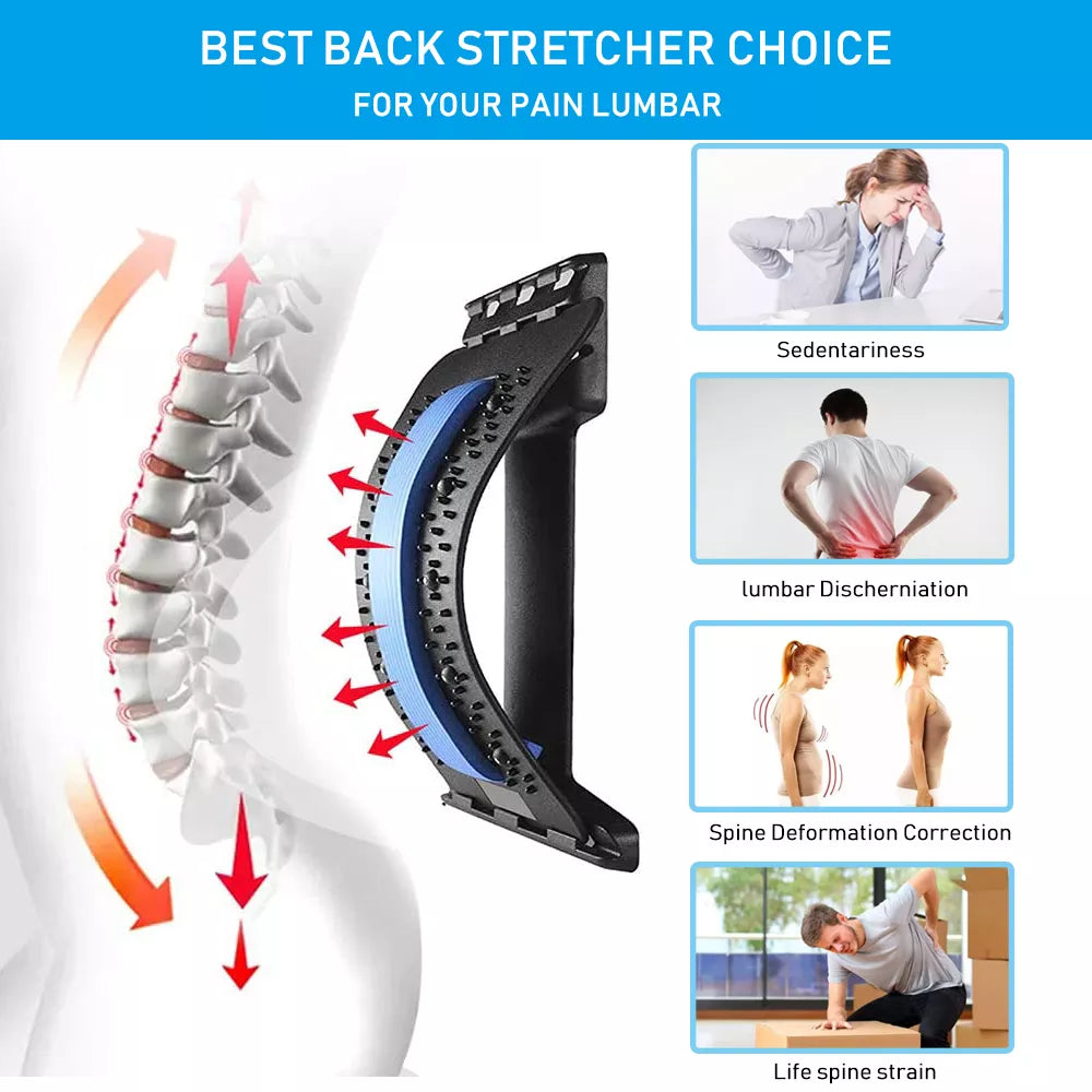 Étireur lombaire ergonomique et masseur de dos