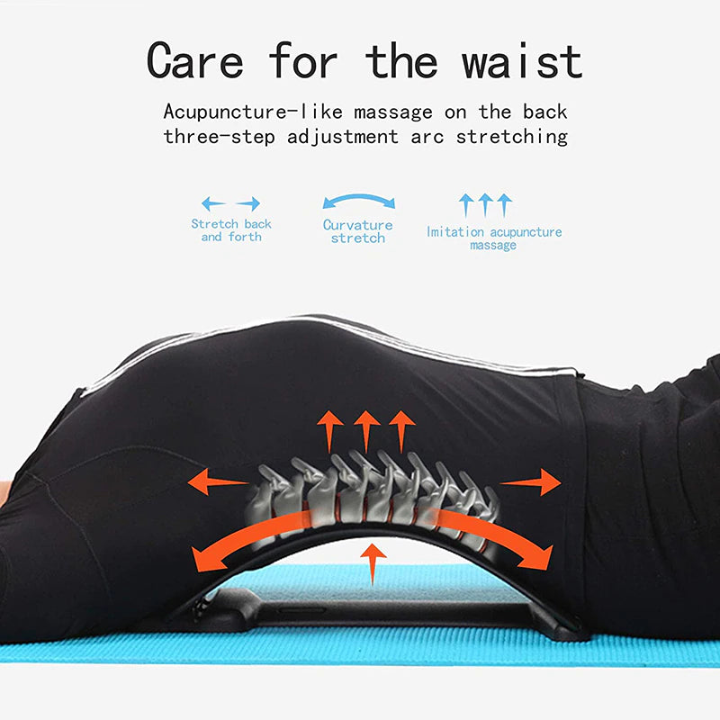 Étireur lombaire ergonomique et masseur de dos