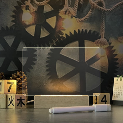 Panneau de message en acrylique LED avec alimentation USB