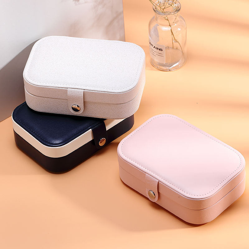 Boîte de rangement pour bijoux à double couche