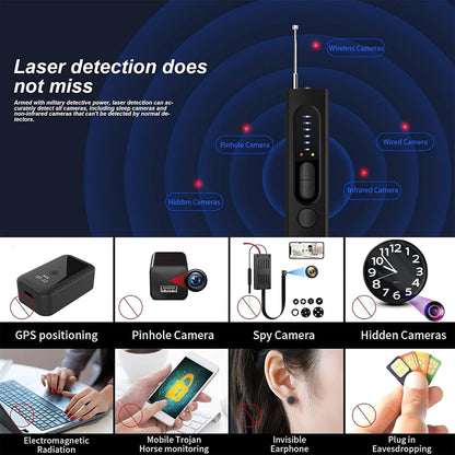 Caméra cachée portable et détecteur GPS