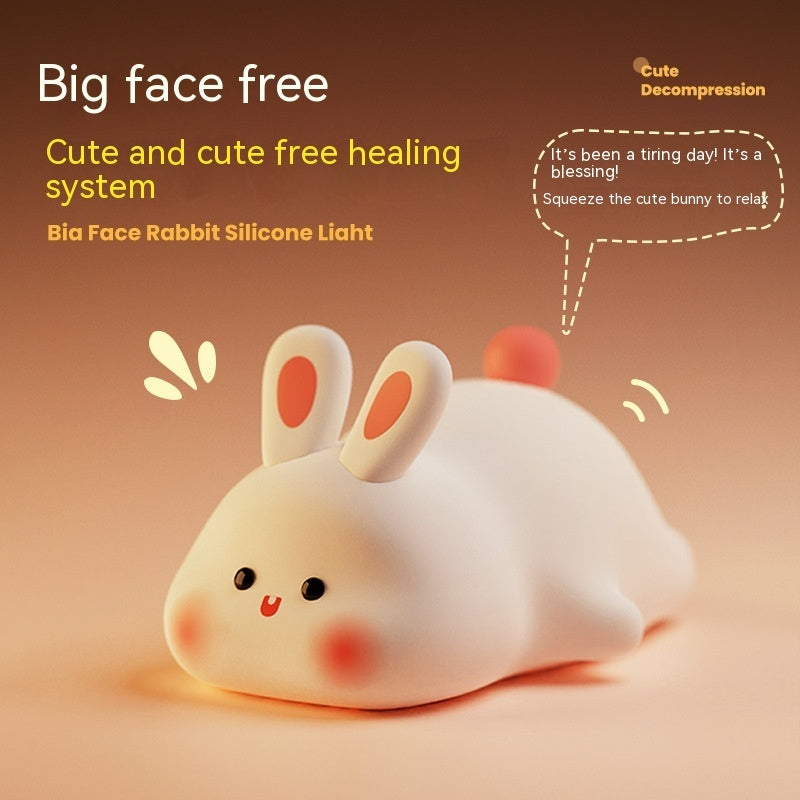 Lampe de nuit LED lapin mignon avec capteur tactile