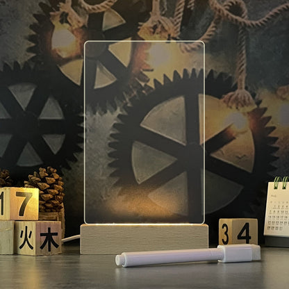 Panneau de message en acrylique LED avec alimentation USB