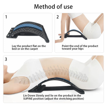 Étireur lombaire ergonomique et masseur de dos
