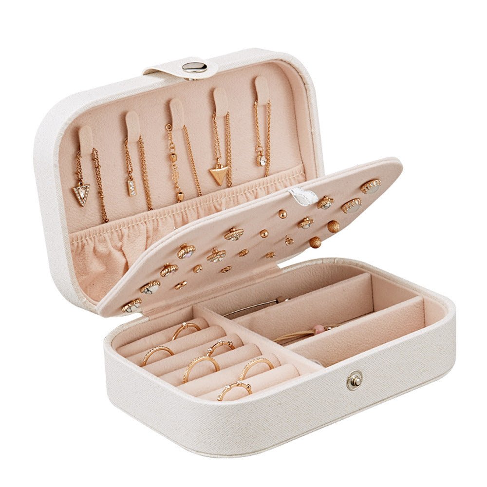 Boîte de rangement pour bijoux à double couche