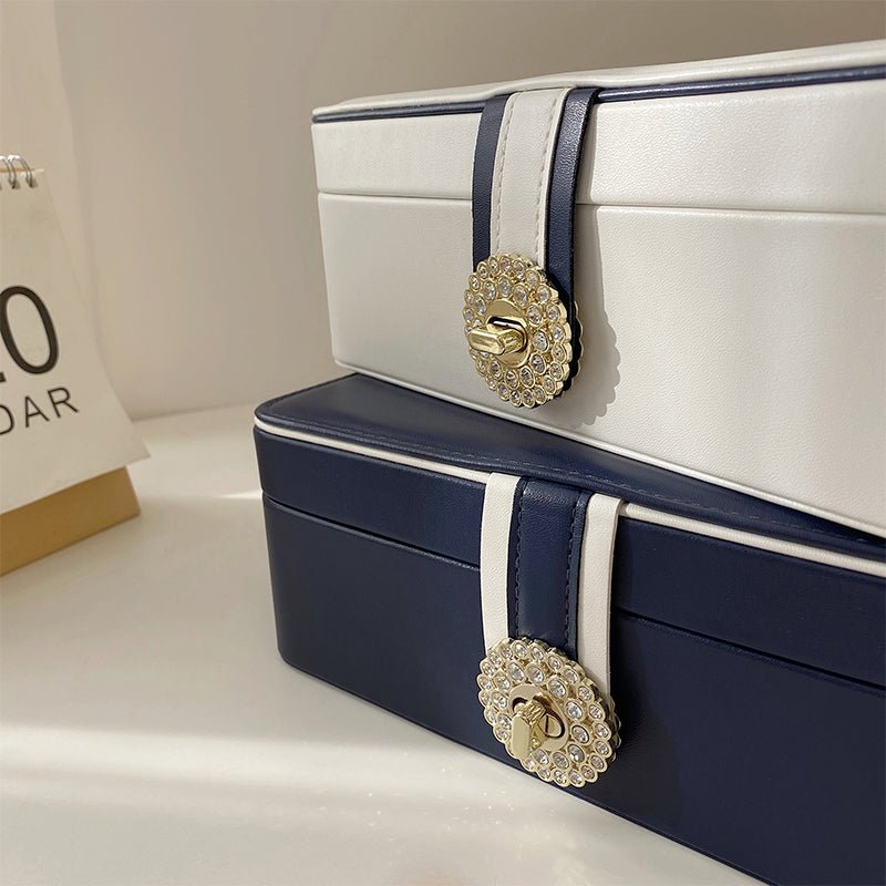 Boîte de rangement portable pour bijoux à grande capacité multi-couches